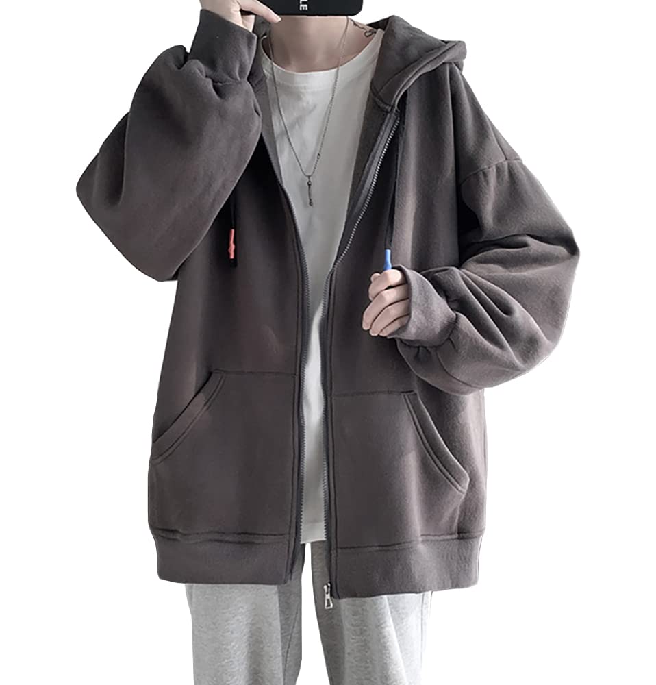 Amazon.co.jp: [foveitaa] ジップ パーカー メンズ 秋服 オーバー